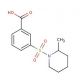 3-[(2-methylpiperidin-1-yl)sulfonyl]benzoic acid - chemical structure image