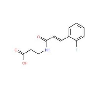 3-{[(2E)-3-(2-Fluorophenyl)prop-2-enoyl]-amino}propanoic acid - chemical structure image