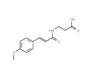 3-{[(2E)-3-(4-methoxyphenyl)prop-2-enoyl]amino}propanoic acid - chemical structure image