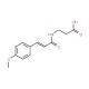 3-{[(2E)-3-(4-methoxyphenyl)prop-2-enoyl]amino}propanoic acid - chemical structure image