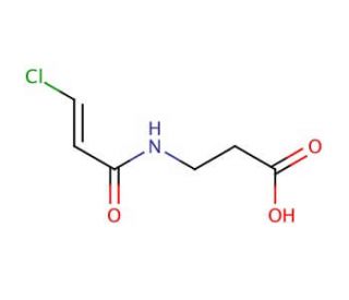 3-{[(2E)-3-chloroprop-2-enoyl]amino}propanoic acid - chemical structure image