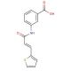 3-[(2E)-3-(thiophen-2-yl)prop-2-enamido]benzoic acid - chemical structure image