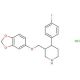 3-[(2H-1,3-benzodioxol-5-yloxy)methyl]-4-(4-fluorophenyl)piperidine hydrochloride - chemical structure image
