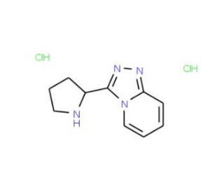 3-[(2S)-pyrrolidin-2-yl][1,2,4]triazolo[4,3-a]pyridine dihydrochloride - chemical structure image