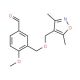 3-{[(3,5-Dimethylisoxazol-4-yl)methoxy]methyl}-4-methoxybenzaldehyde - chemical structure image