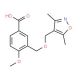 3-{[(3,5-Dimethylisoxazol-4-yl)methoxy]methyl}-4-methoxybenzoic acid - chemical structure image