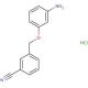3-[(3-aminophenoxy)methyl]benzonitrile hydrochloride - chemical structure image