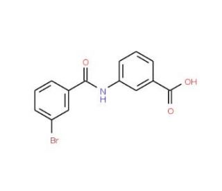 3-[(3-bromobenzene)amido]benzoic acid - chemical structure image