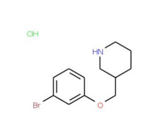 3-[(3-Bromophenoxy)methyl]piperidine hydrochloride - chemical structure image