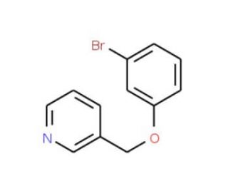 3-[(3-bromophenoxy)methyl]pyridine - chemical structure image
