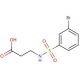 3-{[(3-bromophenyl)sulfonyl]amino}propanoic acid - chemical structure image