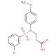 3-[(3-Chloro-benzenesulfonyl)-(4-methoxy-phenyl)-amino]-propionic acid - chemical structure image