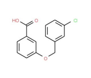 3-[(3-Chlorobenzyl)oxy]benzoic acid - chemical structure image