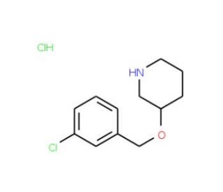 3-[(3-Chlorobenzyl)oxy]piperidine hydrochloride - chemical structure image