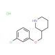 3-[(3-Chlorophenoxy)methyl]piperidinehydrochloride - chemical structure image