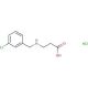 3-{[(3-chlorophenyl)methyl]amino}propanoic acid hydrochloride - chemical structure image
