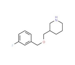 3-{[(3-Fluorobenzyl)oxy]methyl}piperidine - chemical structure image