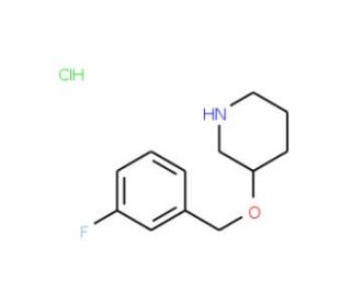 3-[(3-Fluorobenzyl)oxy]piperidine hydrochloride - chemical structure image