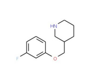 3-[(3-Fluorophenoxy)methyl]piperidine (CAS 405090-68-8) - chemical structure image