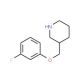 3-[(3-Fluorophenoxy)methyl]piperidine (CAS 405090-68-8) - chemical structure image