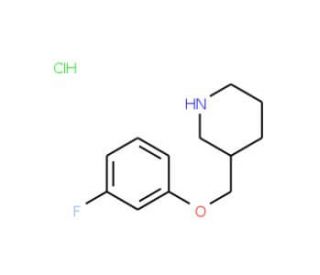 3-[(3-Fluorophenoxy)methyl]piperidinehydrochloride - chemical structure image