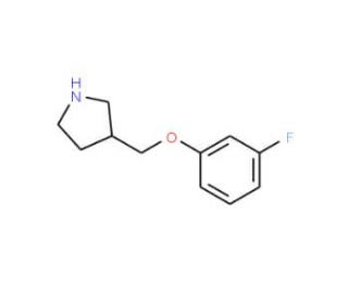 3-[(3-Fluorophenoxy)methyl]pyrrolidine - chemical structure image
