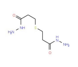 3-[(3-hydrazino-3-oxopropyl)thio]propanohydrazide (CAS 6292-68-8) - chemical structure image