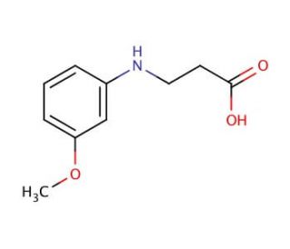 3-[(3-methoxyphenyl)amino]propanoic acid (CAS 3334-67-6) - chemical structure image