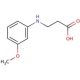 3-[(3-methoxyphenyl)amino]propanoic acid (CAS 3334-67-6) - chemical structure image