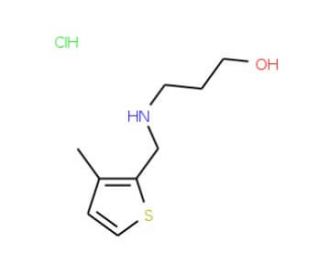 3-[(3-Methyl-thiophen-2-ylmethyl)-amino]-propan-1-ol hydrochloride - chemical structure image