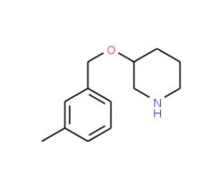 3-[(3-Methylbenzyl)oxy]piperidine - chemical structure image