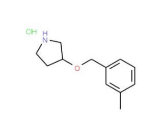 3-[(3-Methylbenzyl)oxy]pyrrolidine hydrochloride - chemical structure image