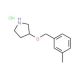 3-[(3-Methylbenzyl)oxy]pyrrolidine hydrochloride - chemical structure image