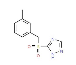 3-[(3-Methylbenzyl)sulfonyl]-1H-1,2,4-triazole (CAS 339105-87-2) - chemical structure image