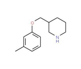 3-[(3-Methylphenoxy)methyl]piperidine (CAS 693764-34-0) - chemical structure image
