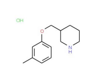 3-[(3-Methylphenoxy)methyl]piperidinehydrochloride - chemical structure image