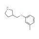 3-[(3-Methylphenoxy)methyl]pyrrolidine - chemical structure image