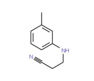 3-[(3-methylphenyl)amino]propanenitrile (CAS 27618-25-3) - chemical structure image