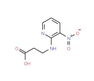 3-[(3-Nitro-2-pyridinyl)amino]propanoic acid - chemical structure image