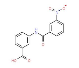 3-[(3-nitrobenzoyl)amino]benzoic acid - chemical structure image