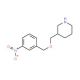 3-{[(3-Nitrobenzyl)oxy]methyl}piperidine - chemical structure image