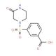 3-[(3-oxopiperazin-1-yl)sulfonyl]benzoic acid - chemical structure image
