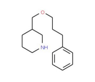 3-[(3-Phenylpropoxy)methyl]piperidine - chemical structure image