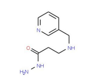 3-[(3-Pyridinylmethyl)amino]propanohydrazide - chemical structure image