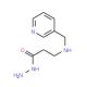 3-[(3-Pyridinylmethyl)amino]propanohydrazide - chemical structure image