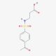 3-{[(4-acetylphenyl)sulfonyl]amino}propanoic acid - chemical structure image