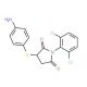 3-[(4-Aminophenyl)thio]-1-(2,6-dichlorophenyl)-pyrrolidine-2,5-dione - chemical structure image