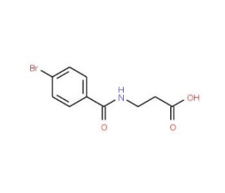 3-[(4-bromobenzoyl)amino]propanoic acid - chemical structure image