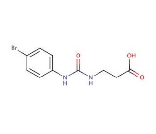 3-{[(4-bromophenyl)carbamoyl]amino}propanoic acid - chemical structure image