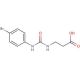 3-{[(4-bromophenyl)carbamoyl]amino}propanoic acid - chemical structure image